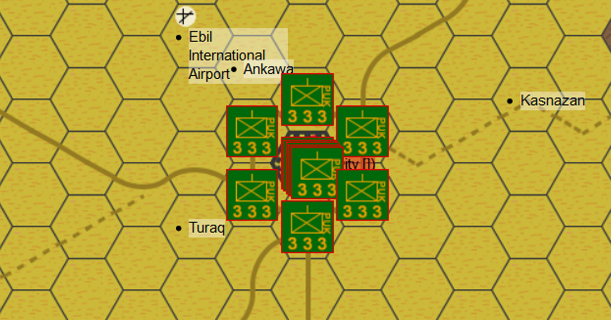 Battle of Erbil - Iraq, Middle East, 1996